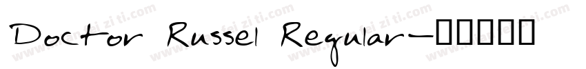 Doctor Russel Regular字体转换